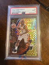 2020 Panini Select Chris Paul Unstoppable Gold # 10/10 PSA 9 🔥