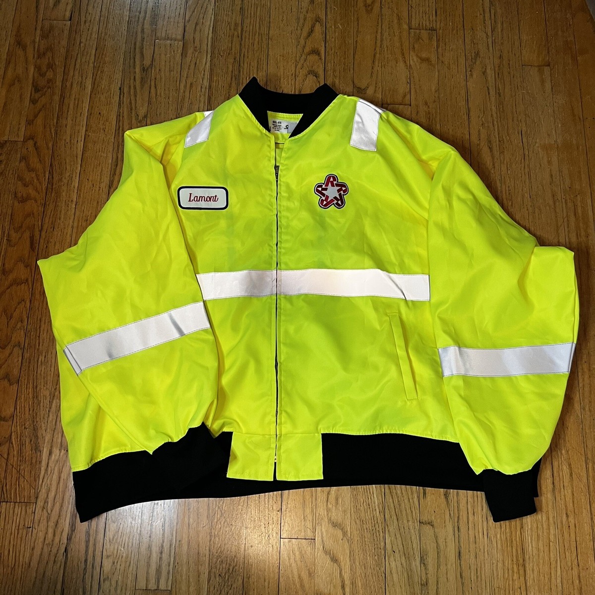 Cintas High Visibility Jacket ANSI Class II RN #51374 Men's Size