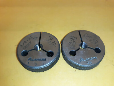 1/4 32 	UNEF 3A THREAD RING GAGE SET    GO .2297 / NO GO .2273