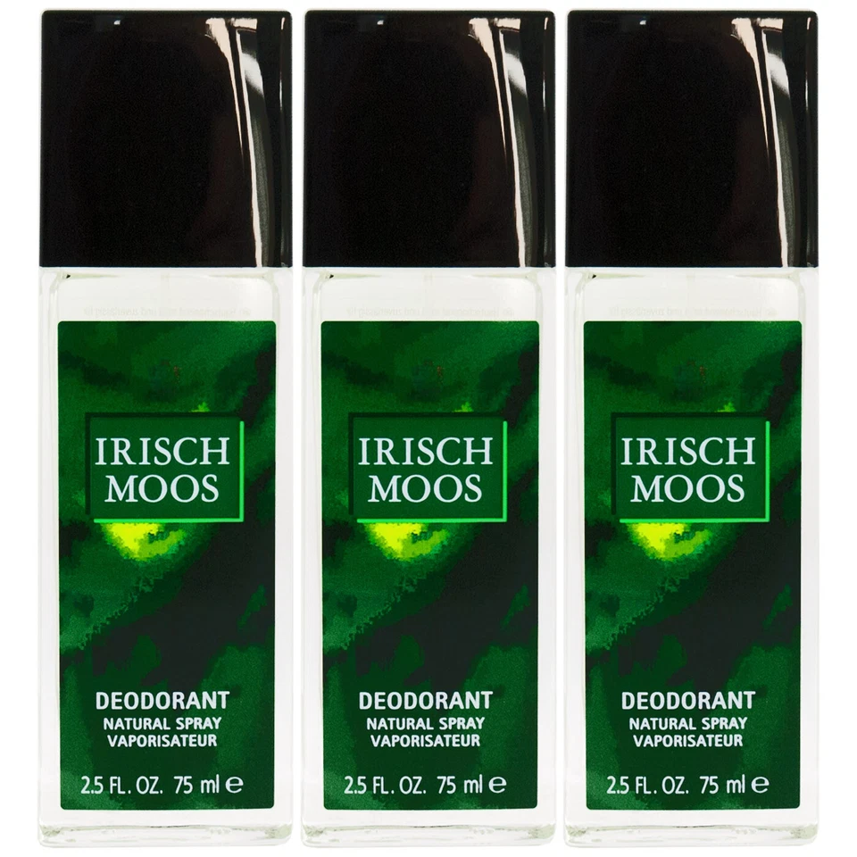 Irisch Moos NATURAL DEO SPRAY 3 x 75ml Deodorant Mäurer & Wirtz - sanft zur Haut