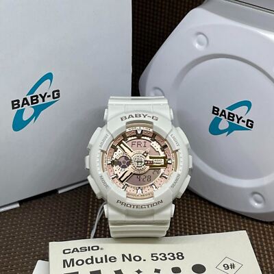Casio Baby-G BA-110X-7A1 White Resin Analog Digital Ladies Sport