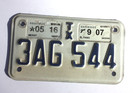 Placa de matrícula de motocicleta Texas 2007 ¡Envío gratuito!