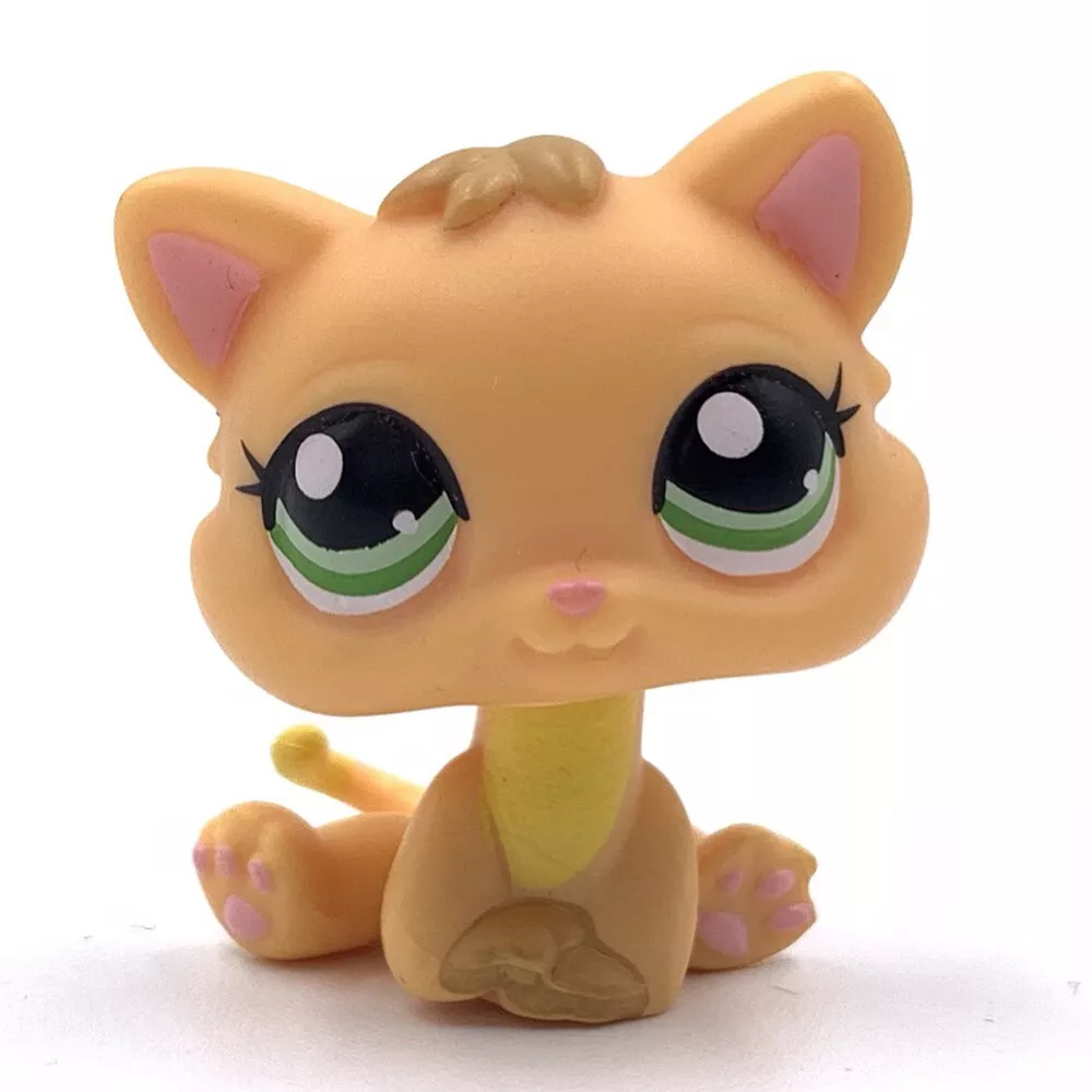 Littlest pet clearance shop yellow cat
