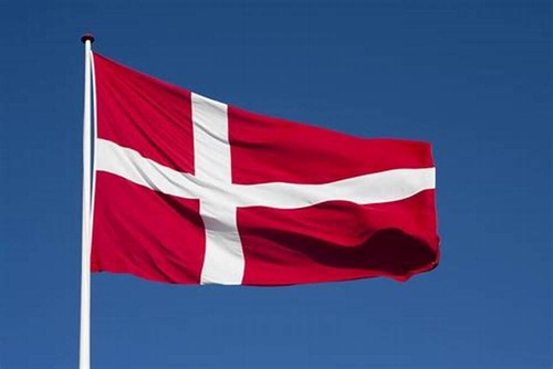 The Danish flag 49X33CMS), Outdoor flag , Vintage flag - Picture 3 of 9