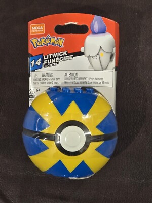 Mega Construx POKEMON Litwick Buildable Action Figure 26 pcs Blue Sealed GYG83