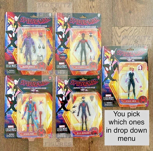 Marvel Legends Across the Spider-verse Miles G Morales Spider-Punk Sin usar, en caja, envío rápido