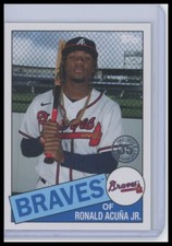 2020 Topps Update #85TB-7 Ronald Acuña Jr. 1985 Topps Baseball 35th Anniversary
