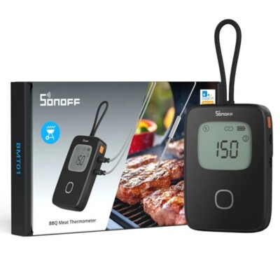 Sonoff Smart Bluetooth-Fleischthermometer mit 2 Sonden   zum Grillen und Grillen