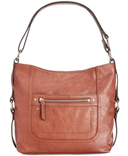 I.n.c. International Concepts Riverton Hobo, Brandy/Silver