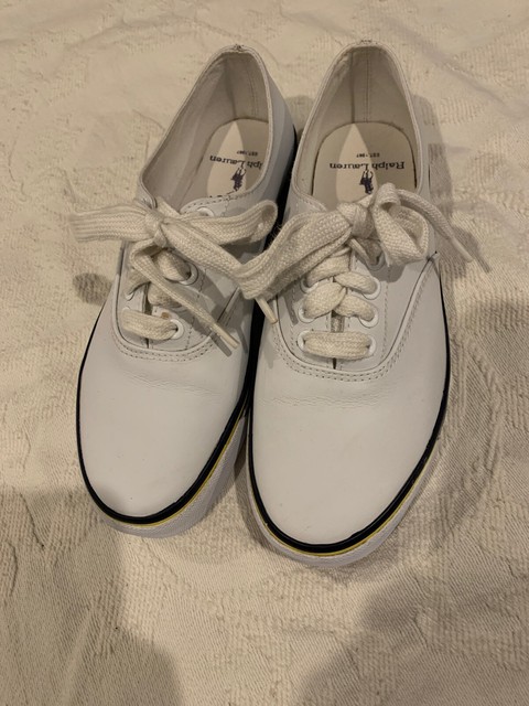 ralph lauren white shoes womens
