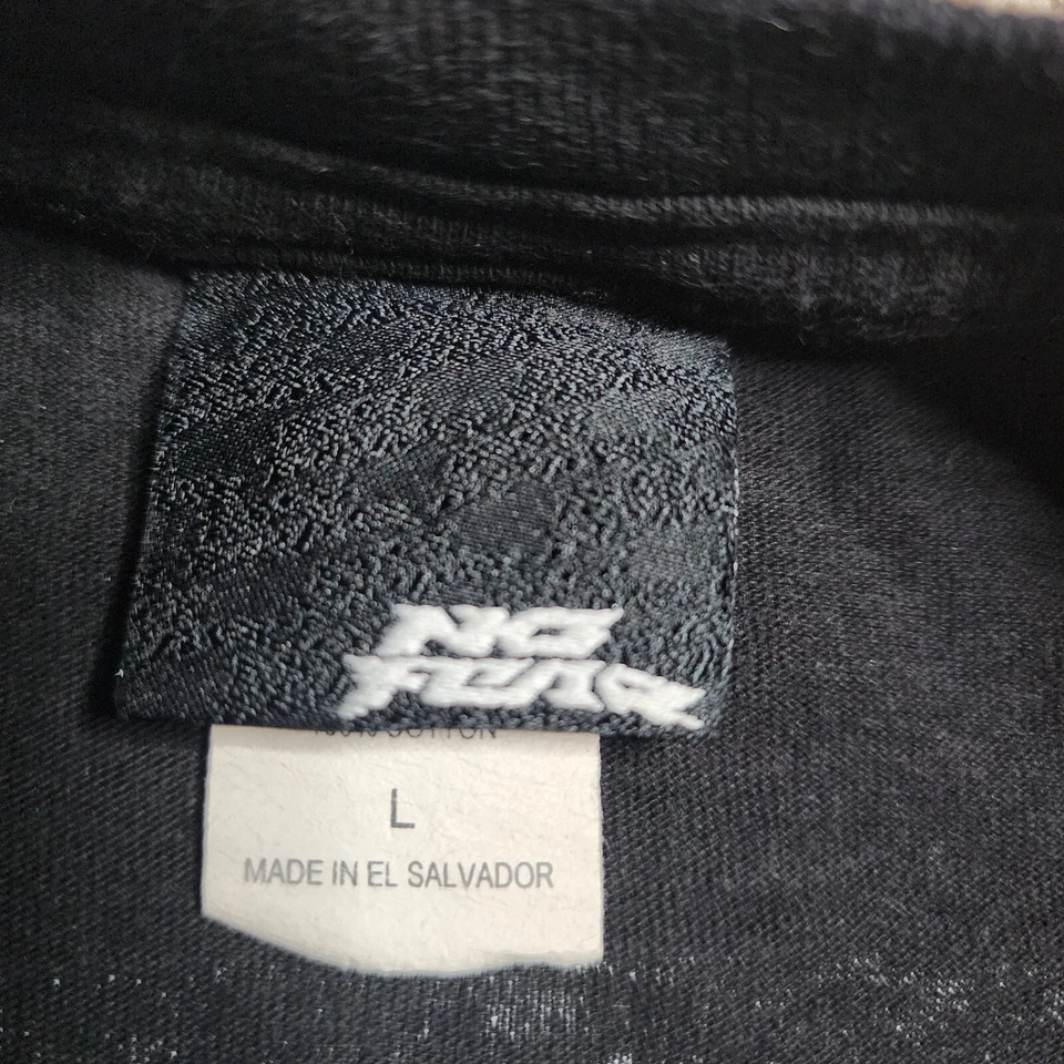 复古 No Fear Cage Fighter T 恤男式 L Y2K 2000s AOP 双面图形 MMA — 第 3/4 张图片