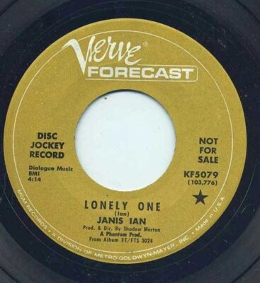  Janis Ian  Lonely One / A Song For All The Seasons Of Your Mind 45 RPM  1968 DJ