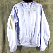 Adidas Performance Waterproof Jacket w Stow-away Hood Purple Women  s Size S