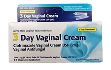 Yeast Infection Treatment Taro 3 DAY VAGINAL CREAM - 3 applicators __