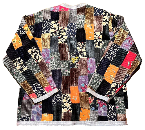 Chaqueta Orvis Patchwork Mujer Grande Edredón Abotonable Usada en Excelente Condición - Imagen 2 de 3