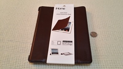 NEW iHome Executive Smart Book Brown (IH-B-IP1161Z), for iPad 2 3 4