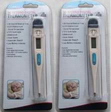 2 LIFE LABS 30 SECOND DIGITAL THERMOMETER NEW NIP LCD DISPLAY FREE SHIPPING USA