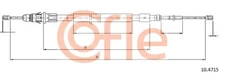 Cofle 10.4715 cable pull, parking brake for Citroën