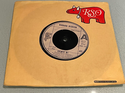Barbara Dickson - Answer Me - From Now On - Vinyl Record 7'' Single - 1975 RSO