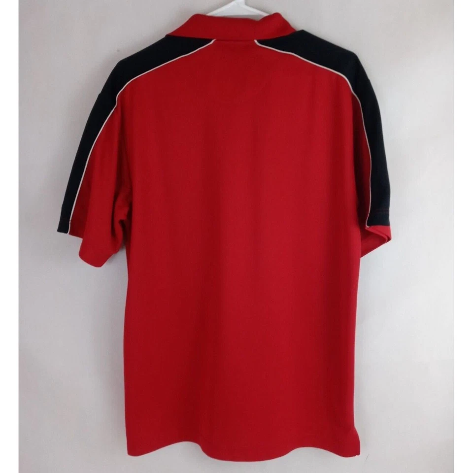 Camisa de golf ligera roja Top Flite para hombre talla grande Foto 2 de 4