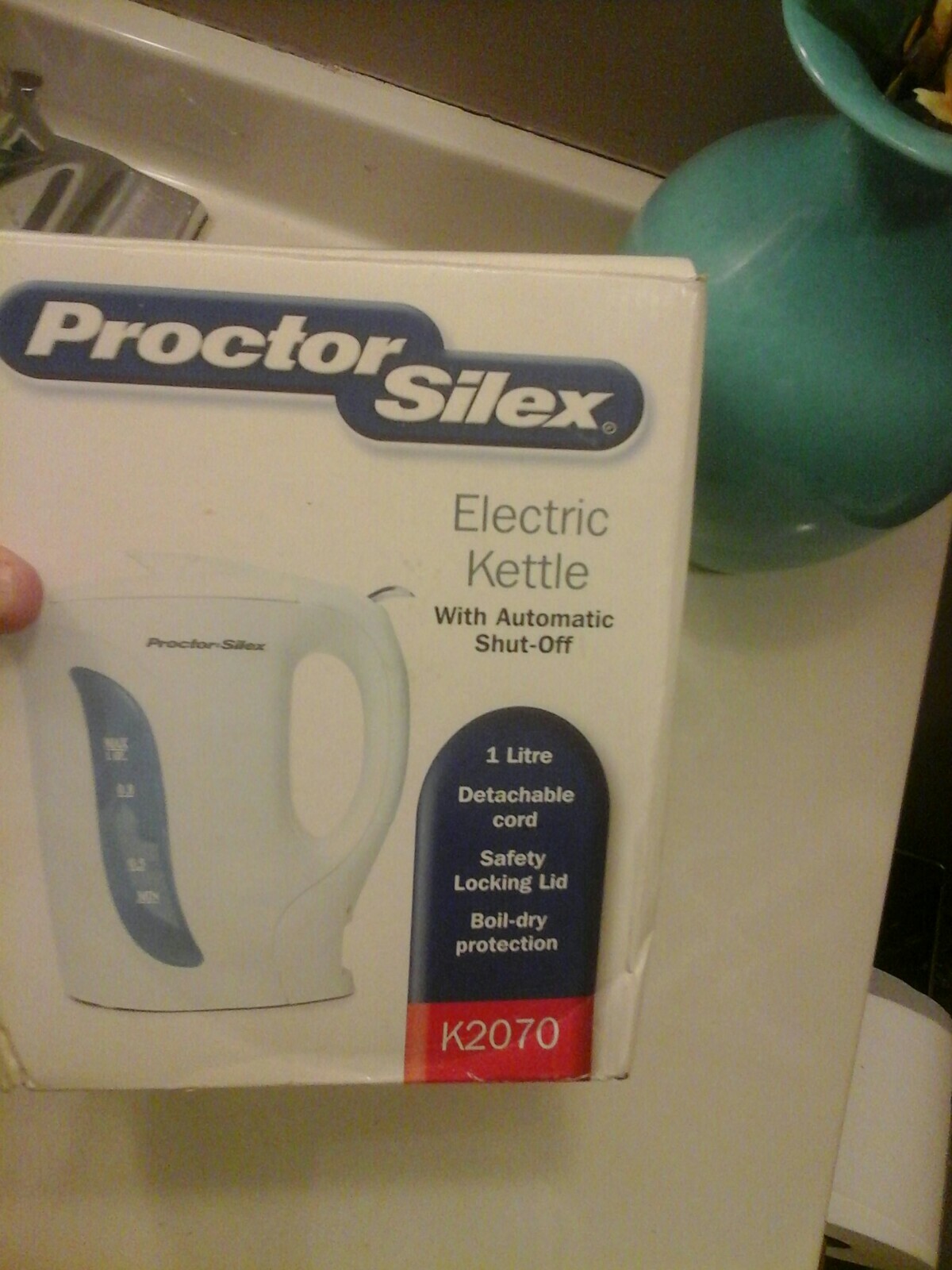 Proctor Silex K2070Y 1-Quart Automatic Electric Kettle White: Tea