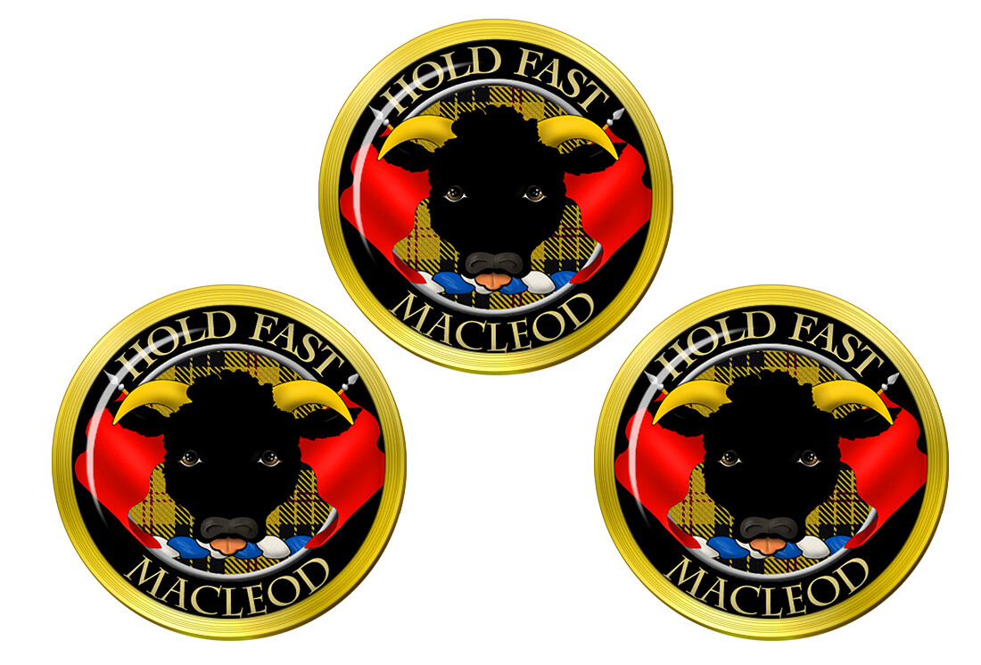 Macleod Scottish Clan Golf Ball Markers