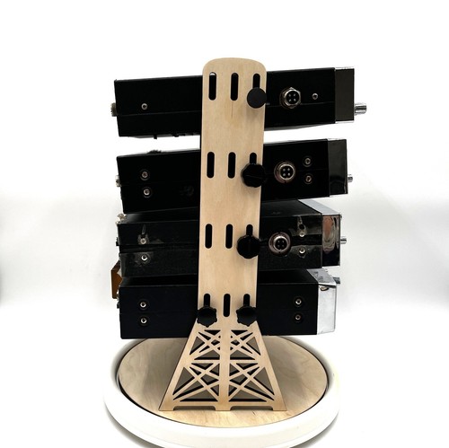 CB Ham Mobile Desktop Radio Stand Set, Tower Style mieści 4 radia równe - Zdjęcie 2 z 7