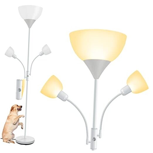 Floor Lamp, Torchiere Floor Lamps for Living Room, 71Inch Tall Standing White