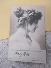 1904 KOCH und BITRIOL Dresden :  Fräulein Politz königl. Hofschauspielerin