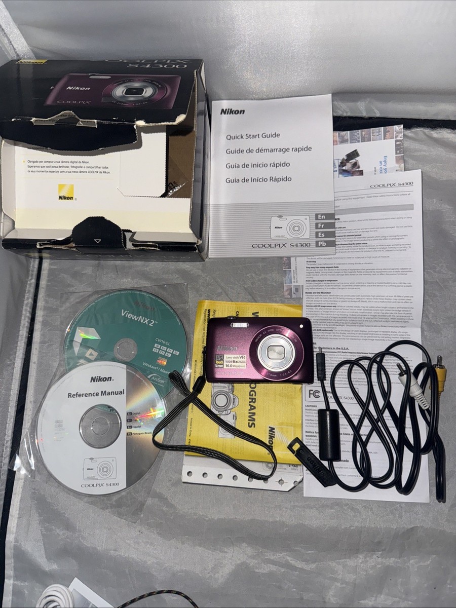 Nikon COOLPIX S4300 16.0MP Digital Camera - Plum for sale