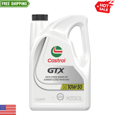 Castrol GTX 10W-30 Conventional Motor Oil, 5 Quarts