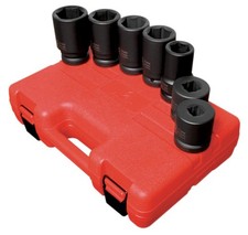 Sunex 1 Inch Dr Metric Deep Impact Socket Set