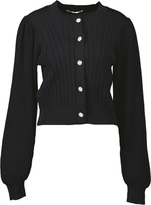 NEU ! Mango Damen Strickjacke mit Strassknöpfen 87030530 schwarz Gr. L