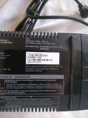 APC 1000VA Battery Back-Ups 600 Watts 8 Outlets Uninterruptible Power - Picture 9 of 12