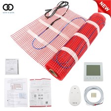 30 Sqft Electric Radiant Warm Floor Mat Kit Tile Heating System with Alarm 120v