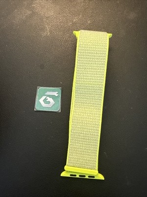Apple Watch Sport Loop 42mm (44/45/46/49) Genuine OEM Flash Light Yellow RARE