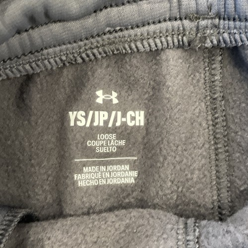 Under Armour Fleece Cargo Pants Tapered Youth Small Grey - Picture 9 of 12