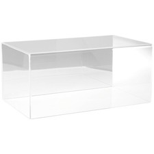 Plymor Clear Acrylic Display Case w/ No Base Mirror Back , 20" W x 12" D x 9" H