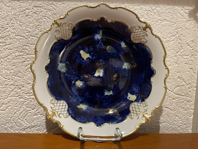 Weimar Porzellan Echt Kobalt 1764 Gold Schale Schüssel 28 Cm