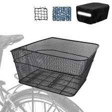 Bike Basket Rear, Tool-Free Install , Bicycle Pet Basket for Back Cargo Rack...