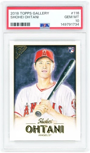Shohei Ohtani Los Angeles Angels 2018 Topps Gallery #116 PSA 10 Rookie Card