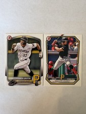 2025 Bowman Prospects KONNOR GRIFFIN RC #BP-86 + 2026 Bowman #BP-92 Pirates