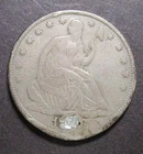 1846-o Seated Liberty Half Dollar plugged hole New Orleans Mint