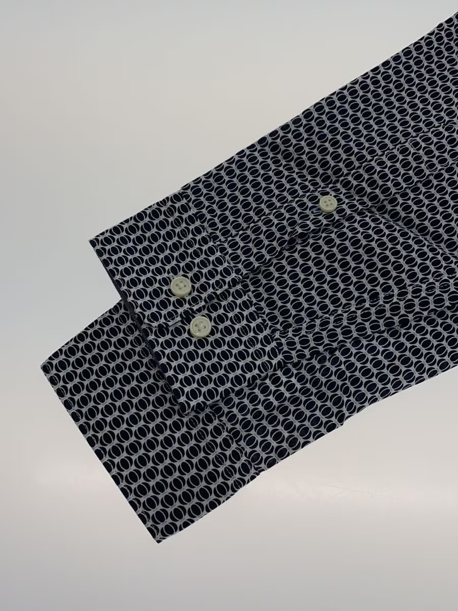 HUGO BOSS Long Sleeve Shirt, XL, Cotton, NVY, All-Over Print, 50416832 thumbnail 6