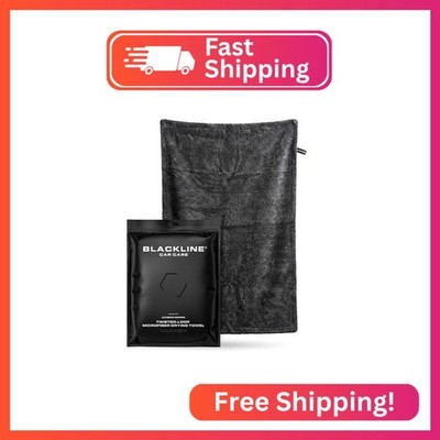 Blackline Microfiber Car Drying Towel 24''x36'', 1300GSM Twisted Loop
