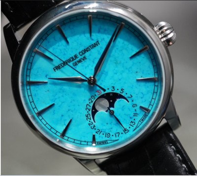 Frederique Constant Classic Moonphase Date FC-716TU3H6 Turquoise Auto Men's 40mm