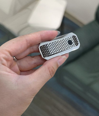 New 2025 Montblanc Stainless Steel Money Clip Hexagonal Honeycomb Star Logo
