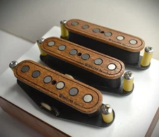Wiggins Brand Stratocaster pickup set, Mesquite, hand wound, Texas wound.