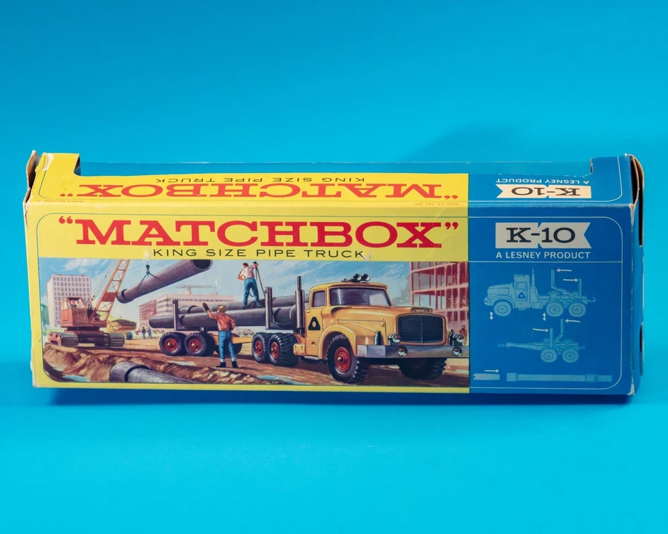 Matchbox Kings / K-10 B12 / Pipe Truck / 1967 / Original Box / MIB / Clean Paint - Image 2 of 4