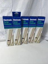 Lot Of 5 Electric Outlet Power Strip with Surge Protector 6 Outlet BRAND NEW! 